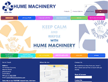 Tablet Screenshot of humemachinery.com